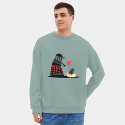 Мужской свитшот oversize без начеса хлопок Далеки - фото 2