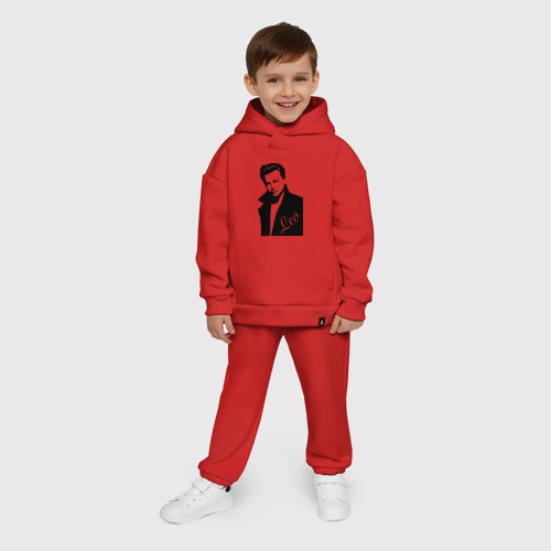 Детский костюм хлопок Oversize Леонардо Дикаприо, цвет красный - фото 9