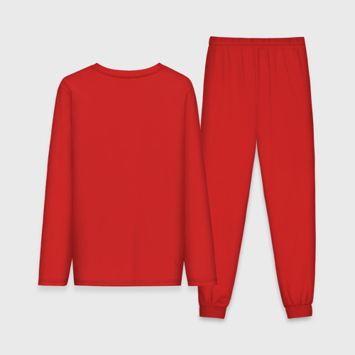 Мужская пижама с лонгсливом хлопок Леонардо Дикаприо, цвет красный - фото 2
