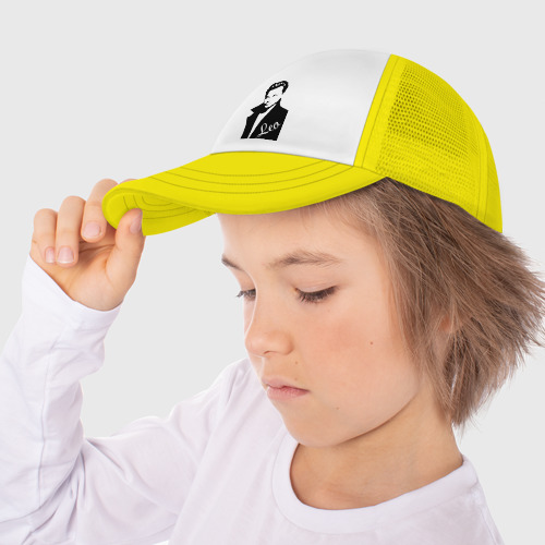 Детская кепка тракер Леонардо Дикаприо, цвет желтый - фото 3