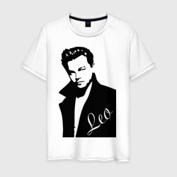 Леонардо Дикаприо – Мужская футболка хлопок с принтом купить со скидкой в -20%