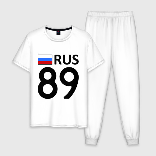 Мужская пижама хлопок Ямало-Ненецкий АО 89, цвет белый
