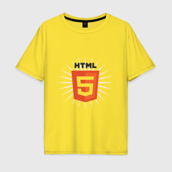 Мужская футболка хлопок Oversize HTML 5