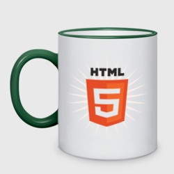 Кружка двухцветная HTML 5