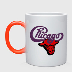 Кружка хамелеон Чикаго Булс Chicago bulls