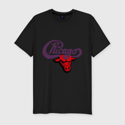 Мужская футболка хлопок Slim Чикаго Булс Chicago bulls
