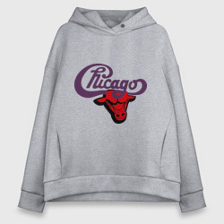 Женское худи Oversize хлопок Чикаго Булс Chicago bulls