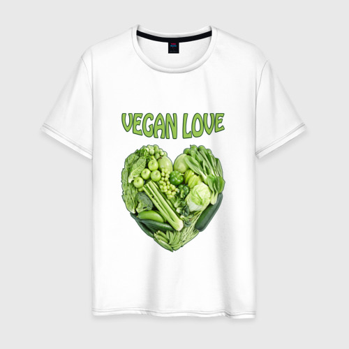 Мужская футболка хлопок Вегетарианцы - Я никого не ем!, цвет белый
