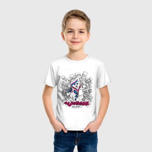 Детская футболка хлопок Wyldstyle, цвет белый - фото 3