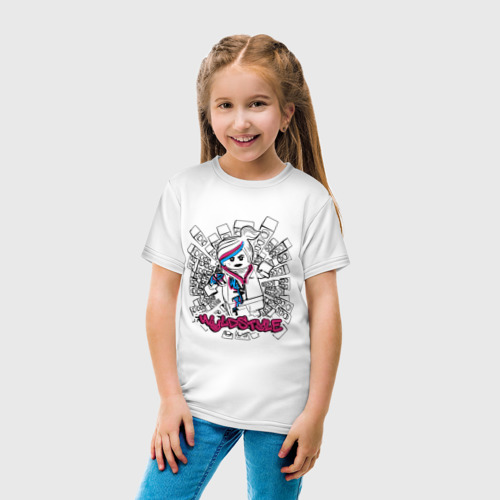 Детская футболка хлопок Wyldstyle, цвет белый - фото 5
