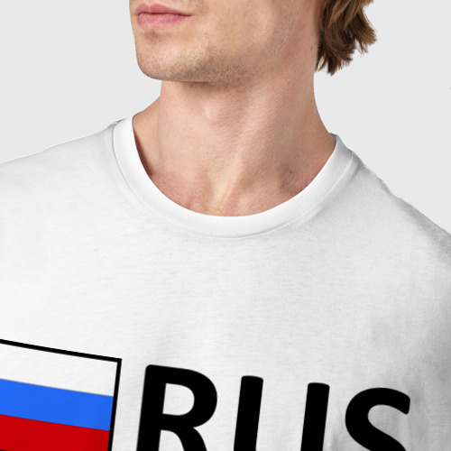 Мужская футболка хлопок Республика Тува (17), цвет белый - фото 6