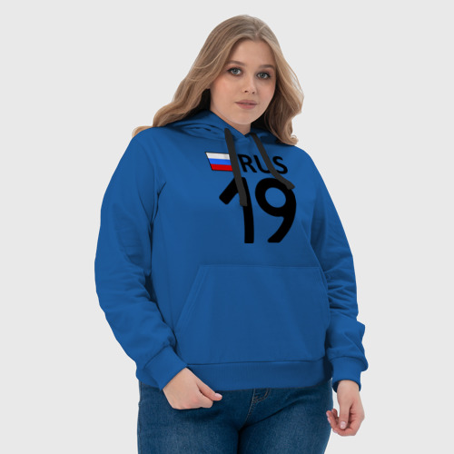 Женская толстовка хлопок Республика Хакасия (19), цвет синий - фото 6