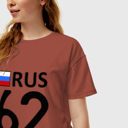 Женская футболка хлопок Oversize Рязанская область 62 - фото 2