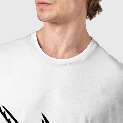 Мужская футболка хлопок Единорог, цвет белый - фото 6