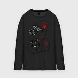 Мужской лонгслив oversize хлопок Тату медсестра