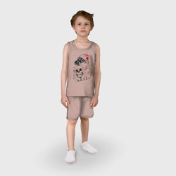 Детская пижама с шортами хлопок Тату медсестра - фото 2