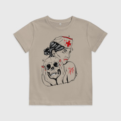 Детская футболка хлопок Тату медсестра