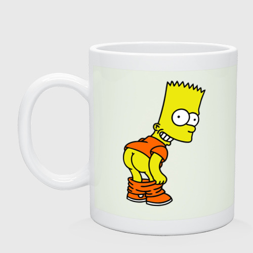 Кружка керамическая Барт Симпсон Simpson, цвет фосфор