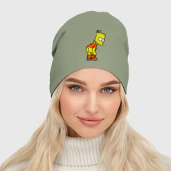 Женская шапка демисезонная Барт Симпсон Simpson - фото 2