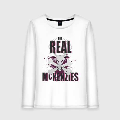 Женский лонгслив хлопок The real McKenzies (брызги)