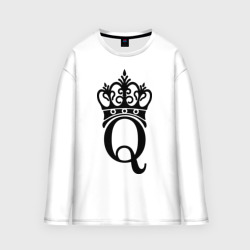 Женский лонгслив oversize хлопок Queen