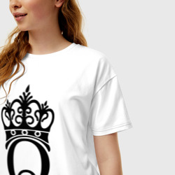 Женская футболка хлопок Oversize Queen - фото 2