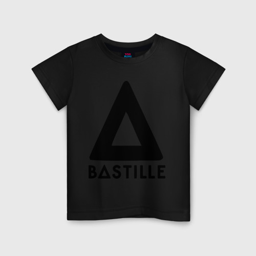 Детская футболка хлопок Bastille, цвет черный