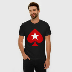 Мужская футболка хлопок Slim Покер Пики Poker Stars - фото 2