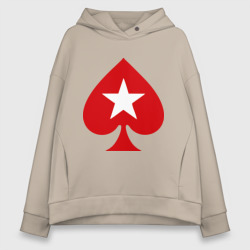 Женское худи Oversize хлопок Покер Пики Poker Stars