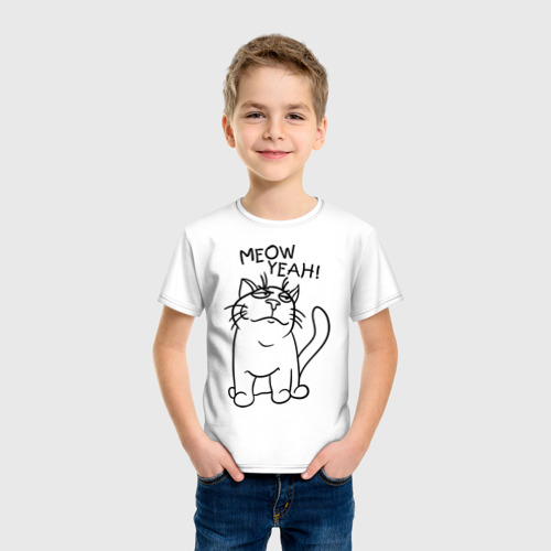 Детская футболка хлопок Meow yeah! - фото 3