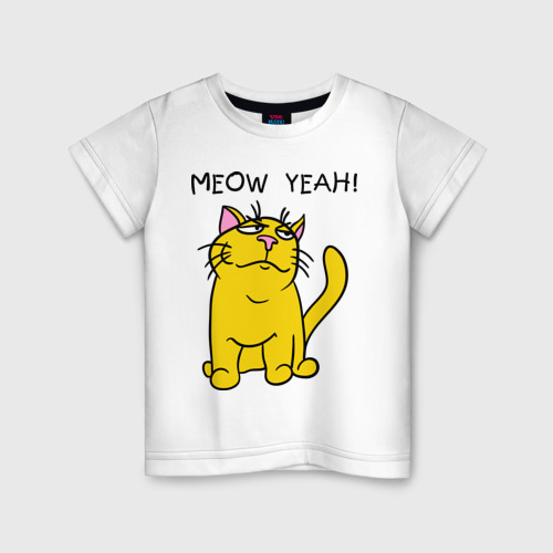 Детская футболка хлопок Meow yeah!