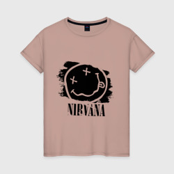 Женская футболка хлопок Смайл Nirvana