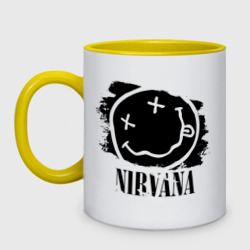 Кружка двухцветная Смайл Nirvana