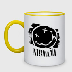 Кружка двухцветная Смайл Nirvana