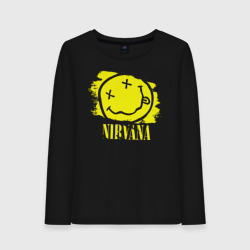 Женский лонгслив хлопок Смайл Nirvana