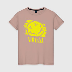 Женская футболка хлопок Смайл Nirvana