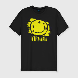 Мужская футболка хлопок Slim Смайл Nirvana