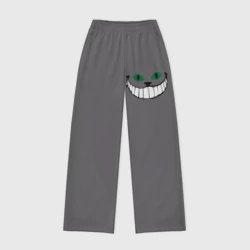 Женские брюки oversize без начеса хлопок Чеширский кот