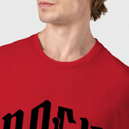 Мужская футболка хлопок Рок (Rock), цвет красный - фото 6