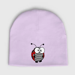 Мужская шапка демисезонная Божья коровка