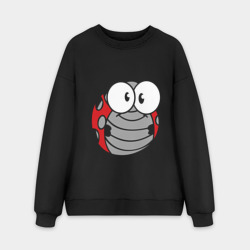 Мужской свитшот oversize без начеса хлопок Божья коровка