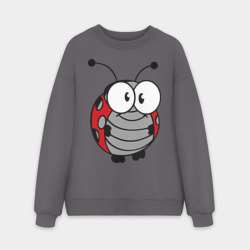 Мужской свитшот oversize без начеса хлопок Божья коровка