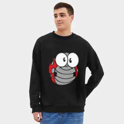 Мужской свитшот oversize без начеса хлопок Божья коровка - фото 2