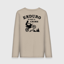 Мужской лонгслив хлопок Enduro is not a crime