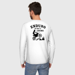 Мужской лонгслив хлопок Enduro is not a crime - фото 2