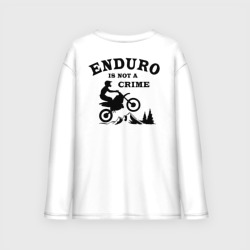 Мужской лонгслив oversize хлопок Enduro is not a crime