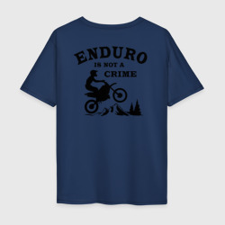 Мужская футболка хлопок Oversize Enduro is not a crime