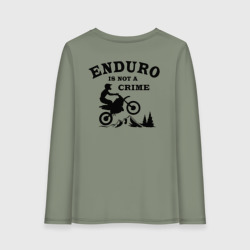 Женский лонгслив хлопок Enduro is not a crime