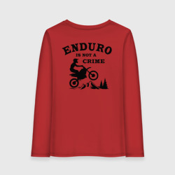 Женский лонгслив хлопок Enduro is not a crime