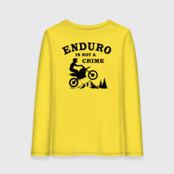 Женский лонгслив хлопок Enduro is not a crime